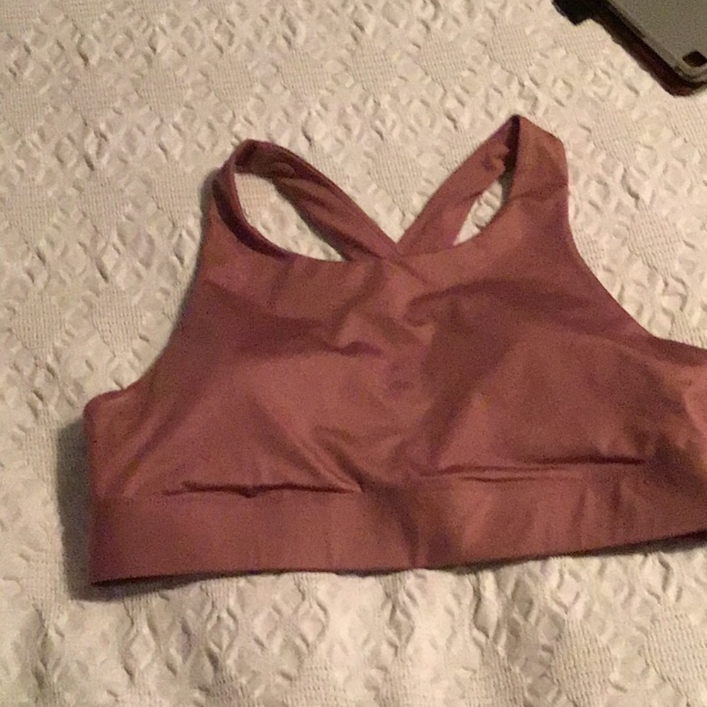 FABLETICS ELLA SHINE IMPACT SPORTS BRA BLUSH COLOR